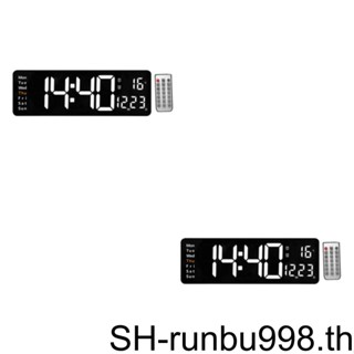 นาฬิกาดิจิทัลติดผนัง ขนาดใหญ่ 1/2 อุณหภูมิโมเดิร์น สําหรับตกแต่งบ้าน