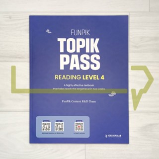 FunPik TOPIK PASS Reading Level 4. Korean Language