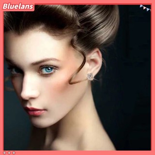 Bluelans เครื่องประดับ ต่างหูกระดุม รูปดอกไม้ สําหรับผู้หญิง