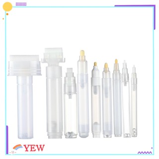 Yew แท่งเปล่า พลาสติกใส สําหรับปากกาเพ้นท์สี เครื่องเขียน