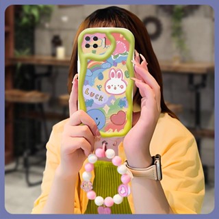 trend Full edging Phone Case For OPPO F17/A73 2020 4G three-dimensional youth flower Pendants Soft Anti drop airbag For Girls