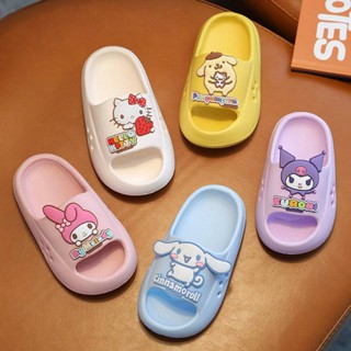 Gp2 Sanrio Kuromi Melody รองเท้าแตะ พื้นหนา EVA ลาย Cinnamoroll Hello Kitty สําหรับเด็ก