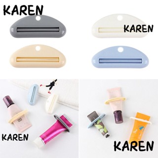 Karen เครื่องบีบยาสีฟัน พลาสติก คุณภาพสูง สุ่มสี 4 ชิ้น