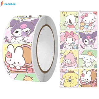 Sanrio Sticker 500pcs Manual Laptop Sticker Bag Seal Cartoon Cute Manual Material Diy Decoration Picture ICECUBES