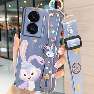 เคสโทรศัพท์มือถือ ลายกระต่าย StellaLou พร้อมสายคล้อง หรูหรา สําหรับ Vivo iqoo Z7 Z7X 5G 2023