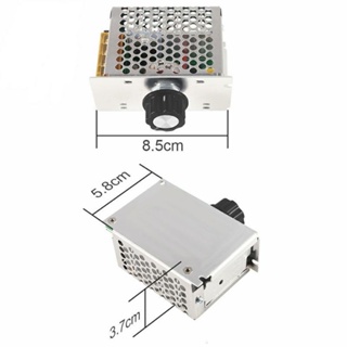 งานแท้คุณภาพ 4000W AC 110V-220V SCRปรับมอเตอร์ควบคุมDimming Dimmersแรงดันไฟฟ้าRegulatorเทอร์โมนำเข้าhigh-power150฿