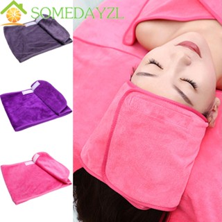 Somedayzl ที่คาดผมผ้าขนหนู กว้าง แต่งหน้า ยืดได้ ที่คาดผม สําหรับกีฬา ผ้าคาดศีรษะ