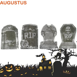 Augustus ป้ายโฟมสยองขวัญ เสมือนจริง รูปบ้านผีสิง สําหรับปาร์ตี้ฮาโลวีน กลางแจ้ง 1 ชิ้น