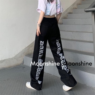 Moon  กางเกงขายาว คาร์โก้ กางเกง เชือกอเมริกันคลาสิค Cargo pants 2023 NEW ทันสมัย ins Trendy Comfortable A20M001 36Z230909