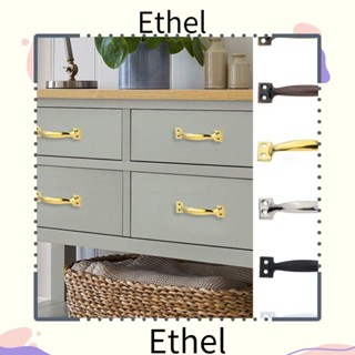 Ethel1 ที่จับลิ้นชัก ประตูโรงรถ พร้อมตัวดึงเฟอร์นิเจอร์ รูปโบว์ ทนทาน สีดํา สีเงิน สําหรับลิ้นชัก ตู้เสื้อผ้า