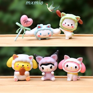 Mxmio โมเดลฟิกเกอร์ Kuromi Melody Cinnamoroll Melody สําหรับเก็บสะสม 5 ชิ้น ต่อชุด