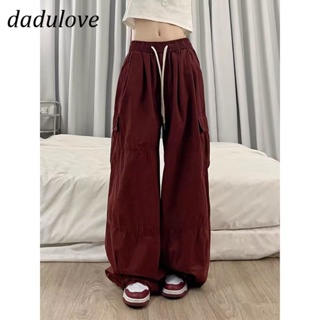 DaDulove💕 New American Ins High Street Retro Overalls Niche High Waist Wide Leg Pants Large Size Trousers