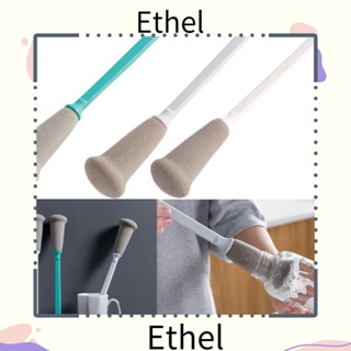 Ethel1 แปรงฟองน้ํา ด้ามจับยาว สําหรับขัดทําความสะอาดห้องครัว