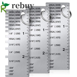 Rebuy เกจวัดความหนาลวด AWG SWG ทรงกลม สําหรับเชื่อมบัดกรี