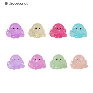 [little.coconut] ตุ๊กตาปลาหมึกเรืองแสง ขนาดเล็ก สําหรับตกแต่งบ้านตุ๊กตา 2 ชิ้น