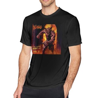 เสื้อยืดคอกลม ผ้าฝ้าย พิมพ์ลาย Dio The Very Beast Of Dio สไตล์สปอร์ต สําหรับผู้ชาย และผู้ใหญ่