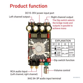 Lucky บอร์ดขยายเสียงดิจิทัล อัจฉริยะ 160W+160W+220W TDA7498 MCU กันแอบมอง