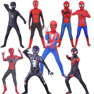 ชุดคอสเพลย์ Avengers Miracle Spider-Man baju budak lelaki Superhero สําหรับเด็กผู้ชาย ปาร์ตี้ฮาโลวีน Y6JJ