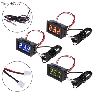 Timehebay เครื่องวัดอุณหภูมิดิจิทัล 12V พร้อมโพรบอุณหภูมิ -50~110°C EN