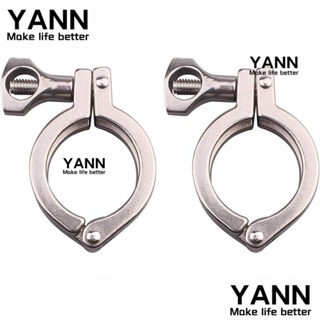 Yann1 แคลมป์หนีบผ้าอนามัย สเตนเลส 304 ขนาด 1.5 นิ้ว พร้อมน็อตสามแฉก 2 ชิ้น