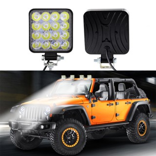 ชุดหลอดไฟ 6000K 10-30V DC ขนาด 110x110x37 มม. แบบเปลี่ยน 2 ชิ้น