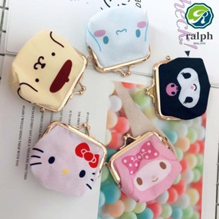 Ralph กระเป๋าใส่เหรียญ My Melody Cinnamoroll Kuromi ผู้หญิง ของขวัญ คลิปเงิน กระเป๋าสตางค์ ขนาดเล็ก