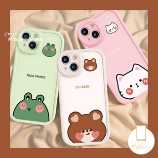 เคสโทรศัพท์มือถือ แบบนิ่ม ลายการ์ตูนกบ และหมีน่ารัก ป้องกันเลนส์ สําหรับ Infinix Smart 6 5 Note 8 Hot 11 10 11s 9 10T 10s Play Hot 10T 10s 11s 11 10 Lite