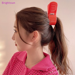 Brightsun กิ๊บติดผมหางม้า ลายฉลามน่ารัก สีแดง ของขวัญ สําหรับผู้ใหญ่ เด็ก