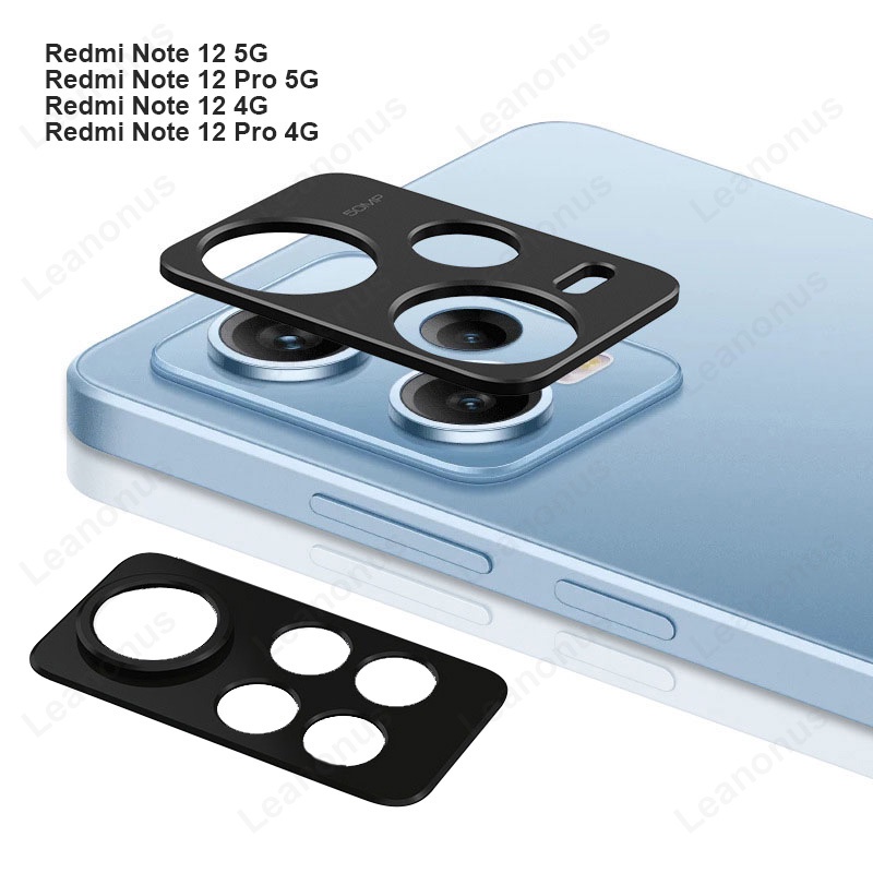 Redmi Note 12 Pro 4G 5G ตัวป้องกันเลนส์ โลหะ สติกเกอร์อลูมิเนียม แหวนป้องกันกล้อง ฟิล์มป้องกันเลนส์