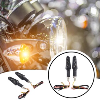 [ISHOWMAL-TH]2pcs 12V Sided Light Universal Motorcycle Turn Signal Indicator LED Lamp Yellow-New In 8-