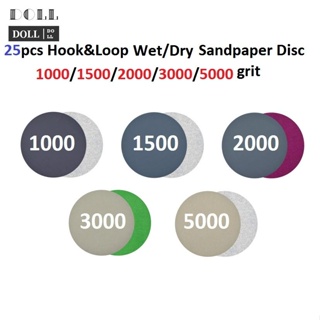 ⭐24H SHIPING ⭐Sanding Disc 1000 1500 2000 3000 5000 Grit Discs Round 25pcs 3inch Hook&amp;Loop New