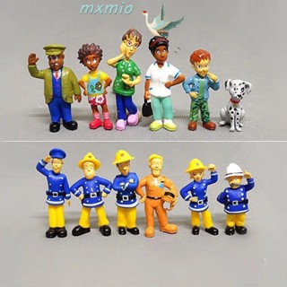 Mxmio โมเดลตุ๊กตา PVC อนิเมะ Fireman Sam 12 ชิ้น ต่อชุด