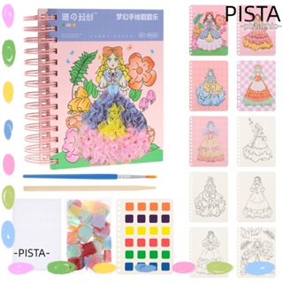 Pista ภาพวาดสีน้ํา รูปโปเกมอน 3D เพ้นท์มือ DIY ของเล่นเสริมการเรียนรู้ สําหรับเด็ก