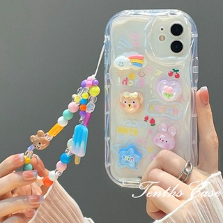 เคสโทรศัพท์มือถือนิ่ม ขอบโค้ง 3D แฮนด์เมด พร้อมสายคล้อง สําหรับ Redmi 12 A1 12C 10C 10A 10 9A 9C 9T Note 12 11 10 9 Pro 11s 10s 9s Mi12 11 Lite Poco X3 Poco X3Pro Poco X3 Nfc