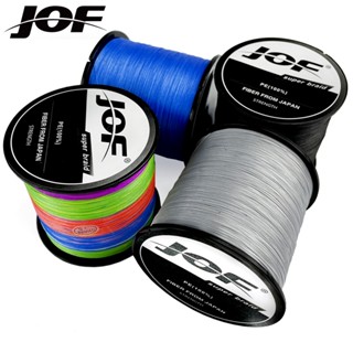 Jof สายเบ็ดตกปลา PE 100% 18-96lb 8 เส้น 1000 ม. 500 ม.