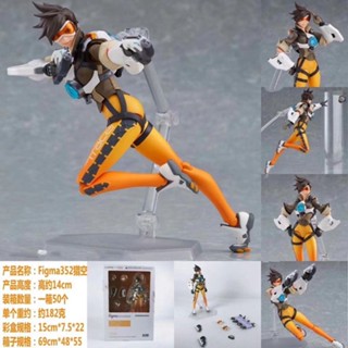 ทหารเคลือบยาง Figma เครื่องประดับโมเดลตุ๊กตา Tracer ข้อต่อตุ๊กตาขยับได้ Overwatch แฟลชมือและเท้าสองมิติ โมเดลตุ๊กตาขยับได้ เครื่องประดับทำมือ