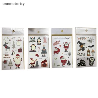 Onem สติกเกอร์รอยสัก เรืองแสงในที่มืด ลายการ์ตูนยูนิคอร์น ดาว ไดโนเสาร์ สัตว์ กันน้ํา สําหรับเด็ก