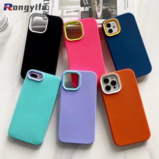 3 in 1 เคสโทรศัพท์ซิลิโคน TPU แบบนิ่ม กันกระแทก สีมาการอง สําหรับ Realme C35 C30 C30S Narzo 50A Prime 50i Prime