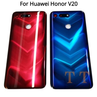 สําหรับ Huawei Honor V20 view 20 เคสแบตเตอรี่ด้านหลัง เคสแบตเตอรี่ ฝาครอบแบตเตอรี่ อะไหล่เปลี่ยน ประตู พร้อมกาว