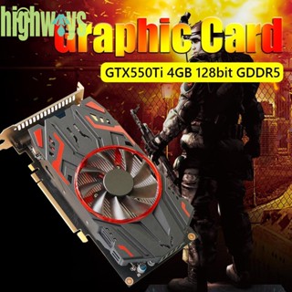 Gtx550ti PCI-Express 2.0 การ์ดจอเล่นเกมคอมพิวเตอร์ 4GB พร้อมพัดลมระบายความร้อน [highways.th]