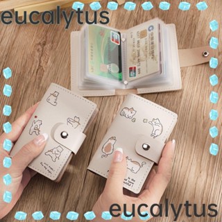 Eucalytus1 กระเป๋าสตางค์ กระเป๋าเก็บบัตร ป้องกัน สไตล์นักธุรกิจ