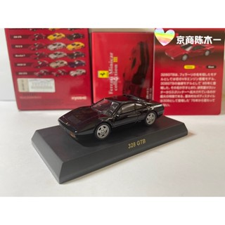 โมเดลรถยนต์ Kyosho 1:64 Ferrari 328 GTB สีดํา