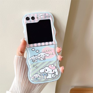 เคสโทรศัพท์มือถือ ฝาพับ ป้องกัน ปิดด้านหลัง ลาย Cinnamoroll Pom Pom Purin สําหรับ Samsung Galaxy Z Flip 5 Z Flip 4 Z Flip 3 ZFlip3 ZFlip4 ZFlip5