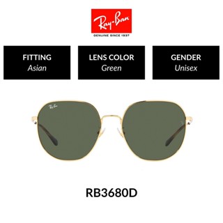 Ray-ban RB3680D 001/71 หมวกกันแดด Dise o Asian Tama o 60 มม. สําหรับทุกเพศ