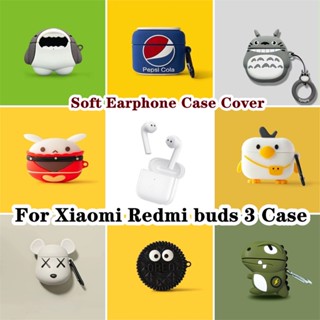 【ของแท้】เคสหูฟัง แบบนิ่ม กันกระแทก ลายการ์ตูน สําหรับ Xiaomi Redmi buds 3 Redmi buds 3