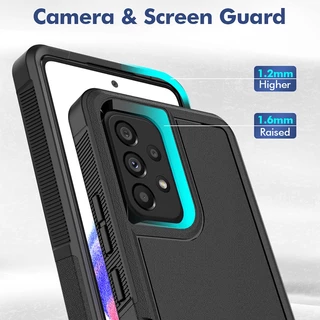 สําหรับ Samsung Galaxy A53 A73 A33 A23 A13 5G 4G Heavy-Duty Tough ทนทานกันกระแทกป้องกันกรณีฝาครอบ