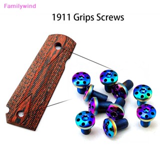 Familywind&gt; สกรูสเตนเลส 1911 CNC T8 สีฟ้า 4 ชิ้น