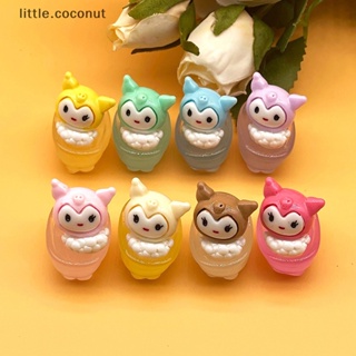 [little.coconut] ตุ๊กตาการ์ตูนคุโรมิเรืองแสง ขนาดเล็ก สําหรับตกแต่งบ้านตุ๊กตา 2 ชิ้น