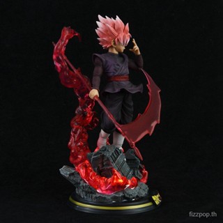 Seven Dragon Ball Super Saiya hand-made rote pink Wukong luminous decoration model EZHW