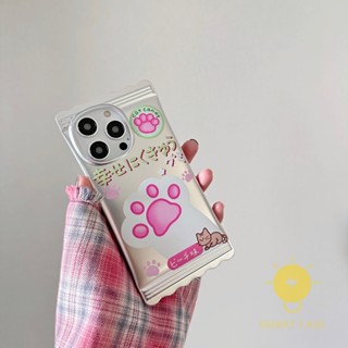 For เคสไอโฟน 14 Pro Max [Cute Pink Devils-claw Candy Bag] เคส Phone Case For iPhone 14 Pro Max 13 12 11 For เคสไอโฟน11 Ins Korean Style Retro Classic Couple Shockproof Protective TPU Cover Shell